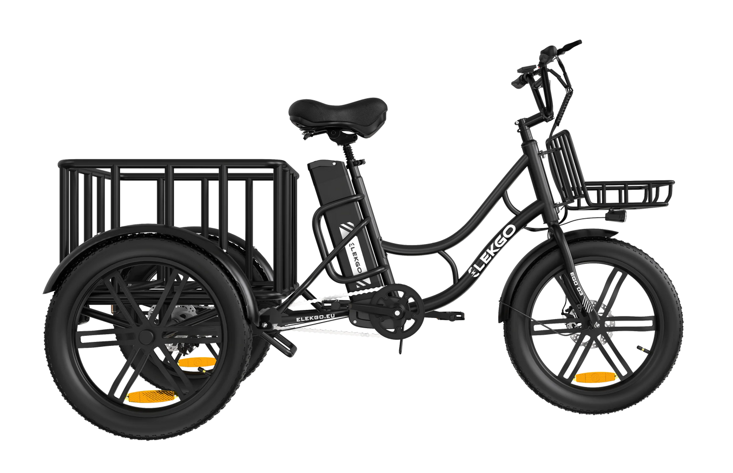 ELEKGo EGO 03 Electric Cargo Bike 500W Brushless Motor 48V 18Ah Battery
