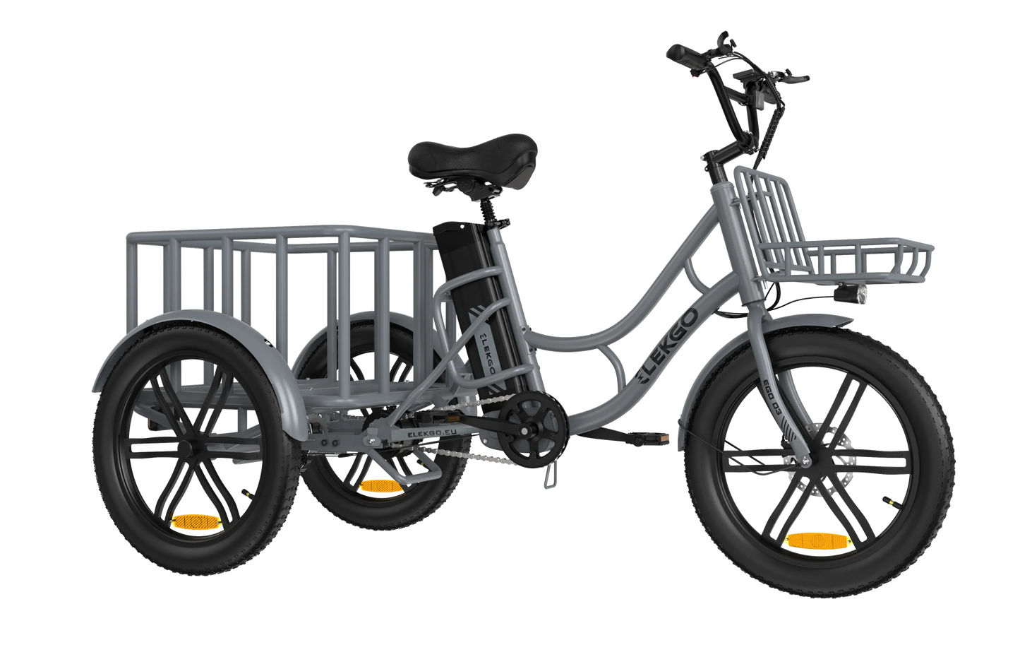 ELEKGo EGO 03 Electric Cargo Bike 500W Brushless Motor 48V 18Ah Battery
