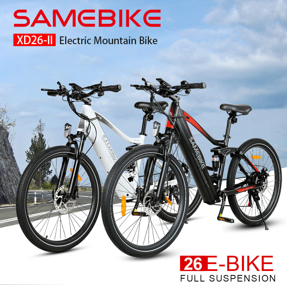 SAMEWAY XD26-II Hybrid Electric Mountain Bike 750W Motor 48V 14AH Battery