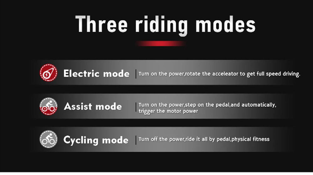 SAMEWAY XD26-II Hybrid Electric Mountain Bike 750W Motor 48V 14AH Battery