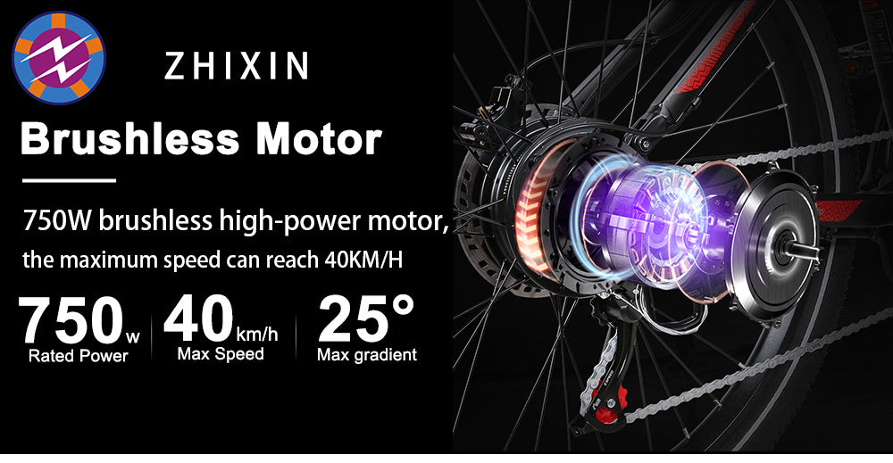 SAMEWAY XD26-II Hybrid Electric Mountain Bike 750W Motor 48V 14AH Battery