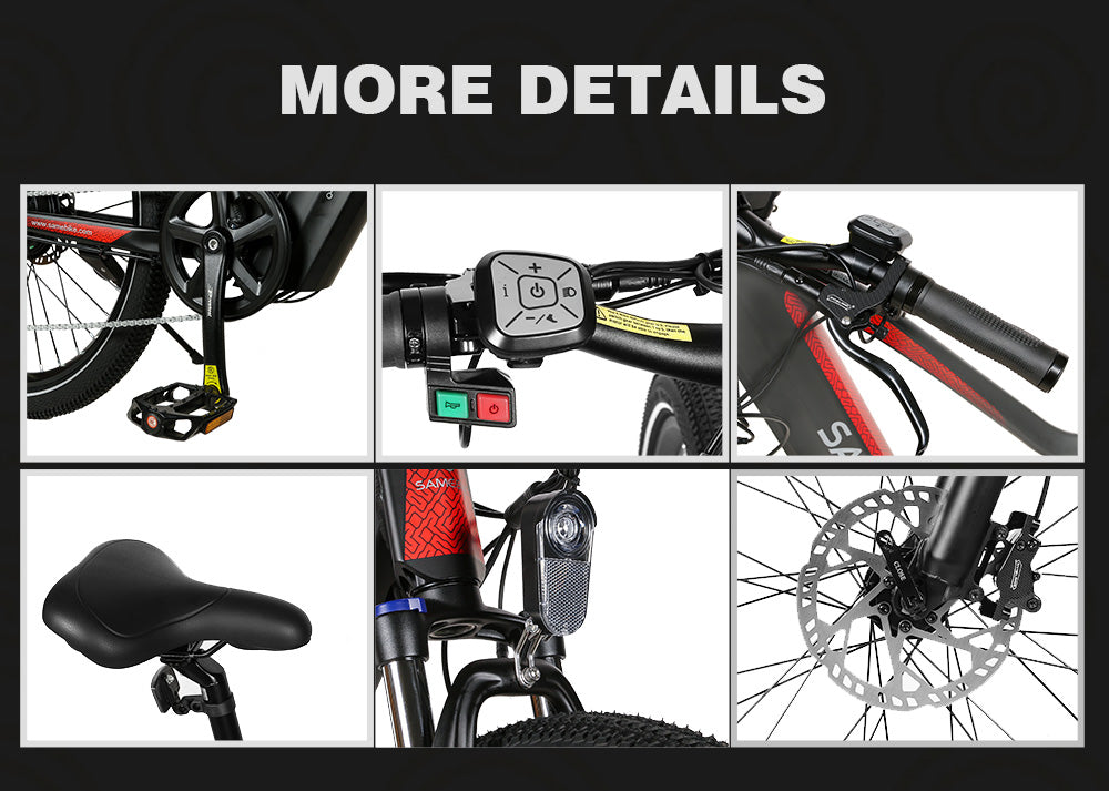 SAMEWAY XD26-II Hybrid Electric Mountain Bike 750W Motor 48V 14AH Battery