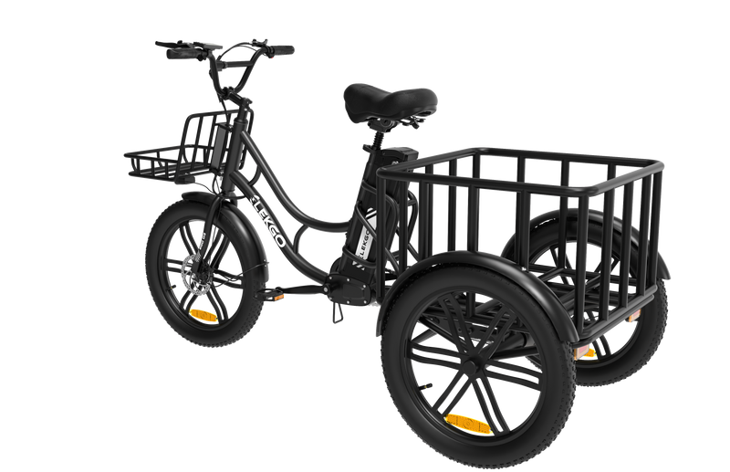 ELEKGo EGO 03 Electric Cargo Bike 500W Brushless Motor 48V 18Ah Battery