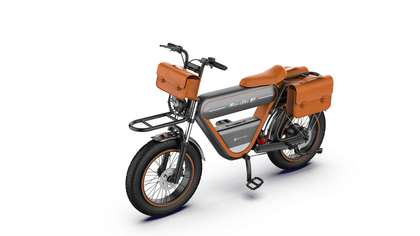 Rictor K1 Fat Tires Electric Bike 250W Brushless Motor 48V 15Ah Battery