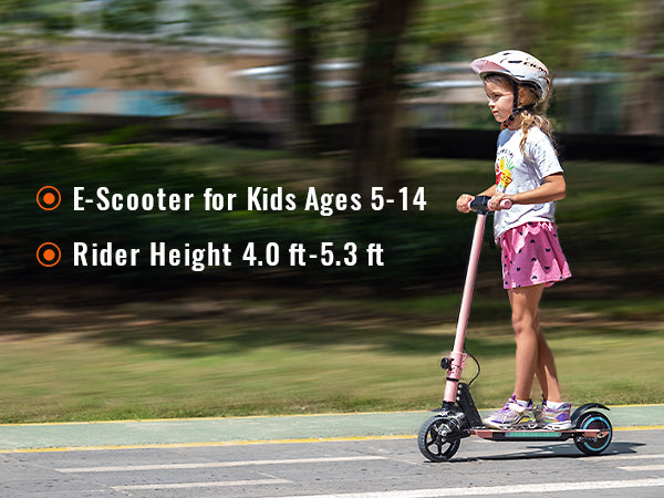 Simate S5 6.5" Kid's Foldable Colorful Body Lights Electric Scooter 130W Motor 24V 2.5Ah Battery (New)