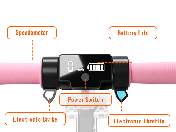Simate S5 6.5" Kid's Foldable Colorful Body Lights Electric Scooter 130W Motor 24V 2.5Ah Battery (New)