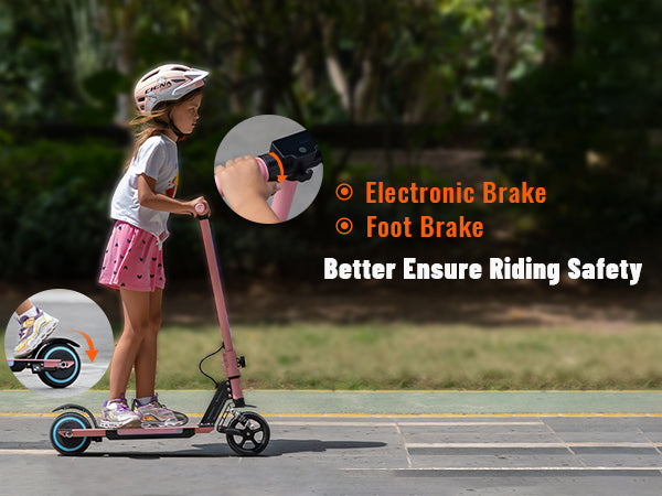 Simate S5 6.5" Kid's Foldable Colorful Body Lights Electric Scooter 130W Motor 24V 2.5Ah Battery (New)