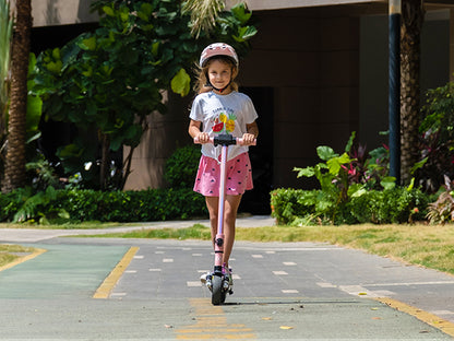 Simate S5 6.5" Kid's Foldable Colorful Body Lights Electric Scooter 130W Motor 24V 2.5Ah Battery (New)